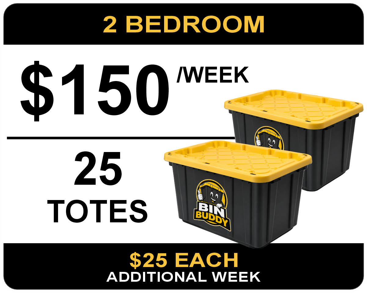 Two bedroom moving tote package